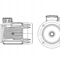 ATEX-Мотор 45 kW 1480 rpm Pam225 B5 400/690V, IE3 (225M-4B5*IE3 ESPMEXII2GD225)