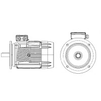 ATEX-Мотор 45 kW 1480 rpm Pam225 B5 400/690V, IE3 (225M-4B5*IE3 ESPMEXII2GD225)