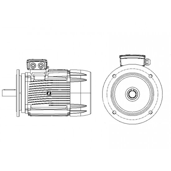 ATEX-Мотор 45 kW 1480 rpm Pam225 B5 400/690V, IE3 (225M-4B5*IE3 ESPMEXII2GD225)